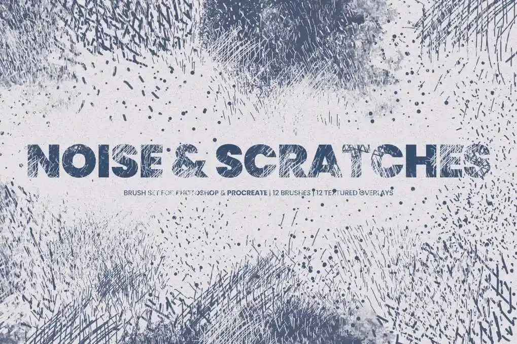 Noise Scratches Procreate Brush Free Download