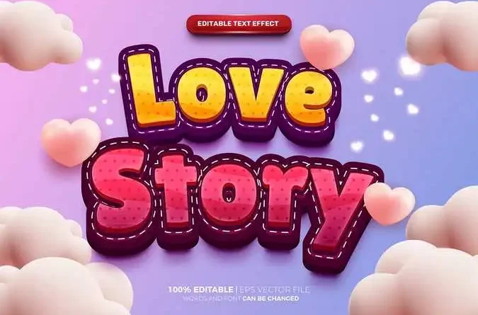 Love Story Text Effect