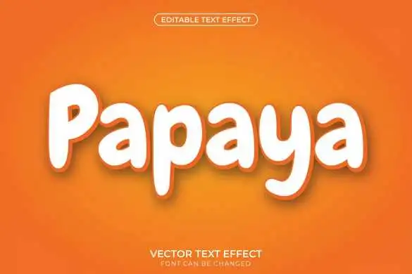 Papaya Text Effect